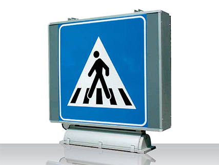Traffic light sign for pedestrians