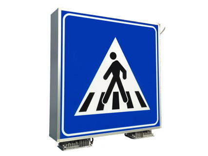 Lighting pedestrian crossing