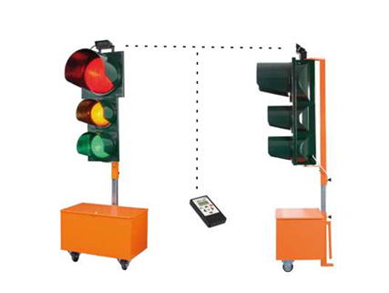 Temporary traffic light